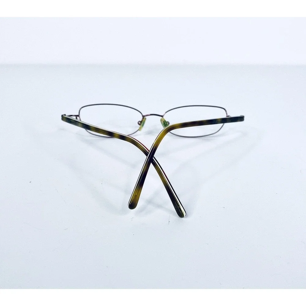 Kate Spade NY Purple Metal Glasses Green Tortoise Temples Italy 50 16 135